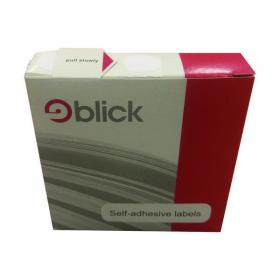 Blick Labels in Dispensers Round 19mm White (Pack of 1400) RS005551 RS00551