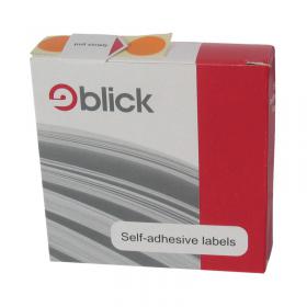 Blick Labels in Dispensers Round 19mm Orange (Pack of 1280) RS011859 RS01181