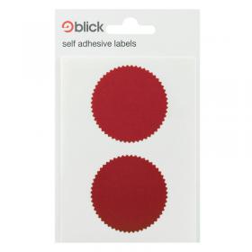 Blick Company Seal 50mm Diameter Red 8Dispenser Pack of 160 RS014652 RS01465