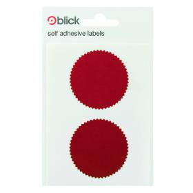 Blick Company Seal 50mm Diameter Red 8 Per Dispenser (160 Pack) RS014652 RS01465