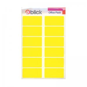 Blick Labels in Office Packs 25mmx50mm Yellow Pack of 320 RS020158