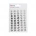 Blick Labels Metallic Stars Silver 14mm 135 Stickers RS025955 RS02591