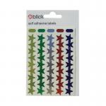 This bag of 1800 Blick Coloured Metallic Stars features 14mm stars in assorted colors. The stars shimmer and catch the light, making them a perfect addition to any craft project or decoration. Each bag contains 90 stars, providing plenty of options for use.