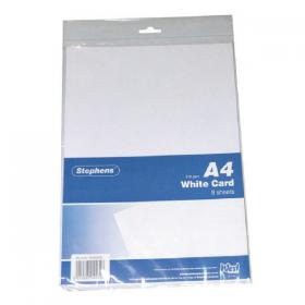 Stephens White A4 Craft Card x10 Sheets (Pack of 8) RS045656 RS04565
