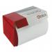 The photograph shows a roll of Blick Address Labels, with dimensions of 36x89mm, containing 250 labels. The RS222712 and RS20554 are clearly printed on the packaging. The labels appear to be white with black writing, neatly organized and ready to use for address labeling.