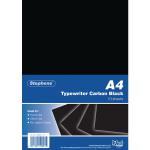 Stephens Black Typewriter Carbon A4 Paper (Pack of 100) RS520153 RS52011