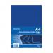A photo of Stephens Speciality Paper Stephens Blue A4 Hand Carbon Paper (100 Pack) shows a stack of 100 crisp, sturdy sheets of blue carbon paper, each measuring a standard A4 size. The paper has a smooth texture and a subtle shine, giving it a professional look. The edges are clean and the color is consistent throughout the pack. The packaging is plain and simple, with the Stephens logo in the corner. This carbon paper is ready to help you make precise and clean copies of your important documents.