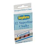 Stephens Tapered Chalk Stick Assorted (Pack of 144) RS543442 RS543442