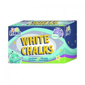 Study Time Chalk White (Pack of 100) EDU211 RS82031