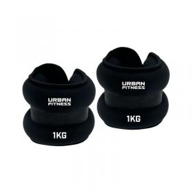 Urban Fitness Wrist and Ankle Weights Black (Pack of 2) UFW00702 RSL01902
