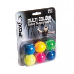 TT Table Tennis Balls Assorted (Pack of 6) FTT105 RSL22108