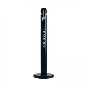 Rubbermaid Smokers Pole Ashtray Black FGR1BK RU10911