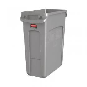 Rubbermaid Slim Jim Vented Container 60L Grey 3541-GRYR001192 RU14159