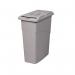 Rubbermaid Slim Jim Confidential Waste Container Grey FG9W1500LGRAY RU16613