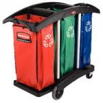 Newell Triple Capacity Recycling Cart FG9T9200BLA