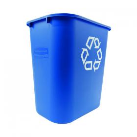 Rubbermaid Wastebasket Recycling Medium 26L Blue FG295673BLUE RU19417