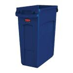 Rubbermaid Slim Jim Recycling Container 60 Litre Blue 1971257 RU19420