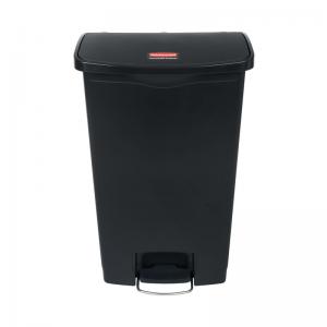Rubbermaid Slim Jim Front Step Pedal Bin 68 Litre Black 1883613