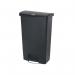 Rubbermaid Slim Jim Front Step Pedal Bin 68 Litre Black 1883613 RU22457
