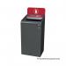 Rubbermaid Configure Container with Plastic Recycling Label 87L Red 2154752 RU50007