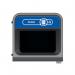 Rubbermaid Configure Container with Paper Recycling Label 87L Blue 2154753 RU50008