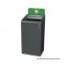 Rubbermaid Configure Container with Mixed Recycling Label 87L Green 2154758 RU50013