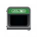 Rubbermaid Configure Container with Mixed Recycling Label 87L Green 2154758 RU50013