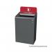 Rubbermaid Configure Container with Plastic Recycling Label 125L Red 2154759 RU50014