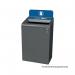 Rubbermaid Configure Container with Paper Recycling Label 125L Blue 2154760 RU50015