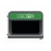 Rubbermaid Configure Container with Glass Recycling Label 125L Green 2154761 RU50016