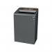 Rubbermaid Configure Container with Landfill Waste Label 125L Black 2154764 RU50019