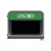 Rubbermaid Configure Container with Mixed Recycling Label 125L Green 2154765 RU50020