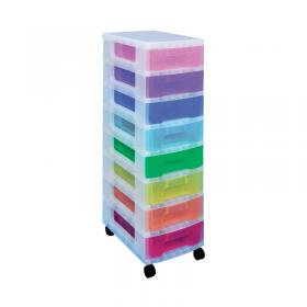 Really Useful Storage Tower with 8 Drawers Multicoloured DT1007 RUP63346