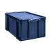 Really Useful 64L Recycled Plastic Storage Box Black 64Black R
