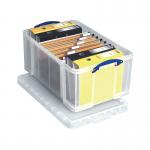 Really Useful 64L Plastic Storage Box W710xD440xH310mm Clear 64C RUP80007