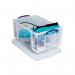 Really Useful 64L Plastic Storage Box W710xD440xH310mm Clear 64C RUP80007