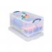 Really Useful 64L Plastic Storage Box W710xD440xH310mm Clear 64C RUP80007