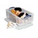 Really Useful 50L Plastic Storage Box W710xD440xH230mm Clear KING50C RUP80051