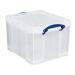 Really Useful 35L Plastic Storage Box With Lid W480xD390xH310mm Clear 35C