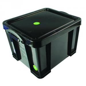 Photos - Clothes Drawer Organiser Really Useful 35L Recycled Plastic Storage Box Black 35Black R