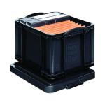 Really Useful 35L Recycled Plastic Storage Box Black 35Black R RUP80135