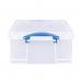 Really Useful 18L Plastic Storage Box with Lid L480xW390xD200mm CD/DVDs Clear EBCCD RUP80155