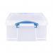 Really Useful 18L Plastic Storage Box with Lid L480xW390xD200mm CDDVDs Clear EBCCD RUP80155