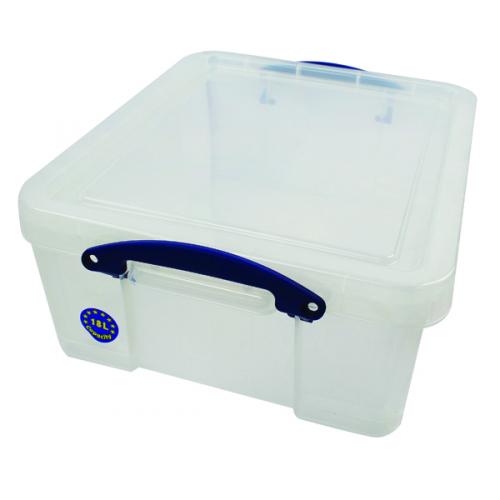 Really Useful 18l Plastic Storage Box With Lid W480xd390xh0mm Rup