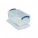 Really Useful 9L Storage Box With Lid and Clip Lock Handles Clear 9C RUP80173