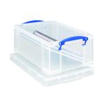 Really Useful 9L Storage Box With Lid and Clip Lock Handles Clear 9C RUP80173