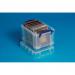 Really Useful 3L Plastic Storage Box With Lid 245x180x160mm Clear 3C