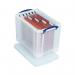 Really Useful 19L Plastic Storage Box With Lid W375xD255xH290mm Clear RUP80213 RUP80213