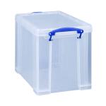 Really Useful 19L Plastic Storage Box With Lid W375xD255xH290mm Clear RUP80213 RUP80213