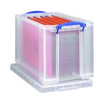 Really Useful 24L Plastic Storage Box With Lid W465xD270xH290mm Clear RUP80256 RUP80256